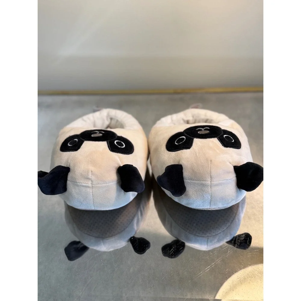 Squishmallows Pug Slippers Size 13/1 Unisex Kids Plush Dog House Shoes Cozy